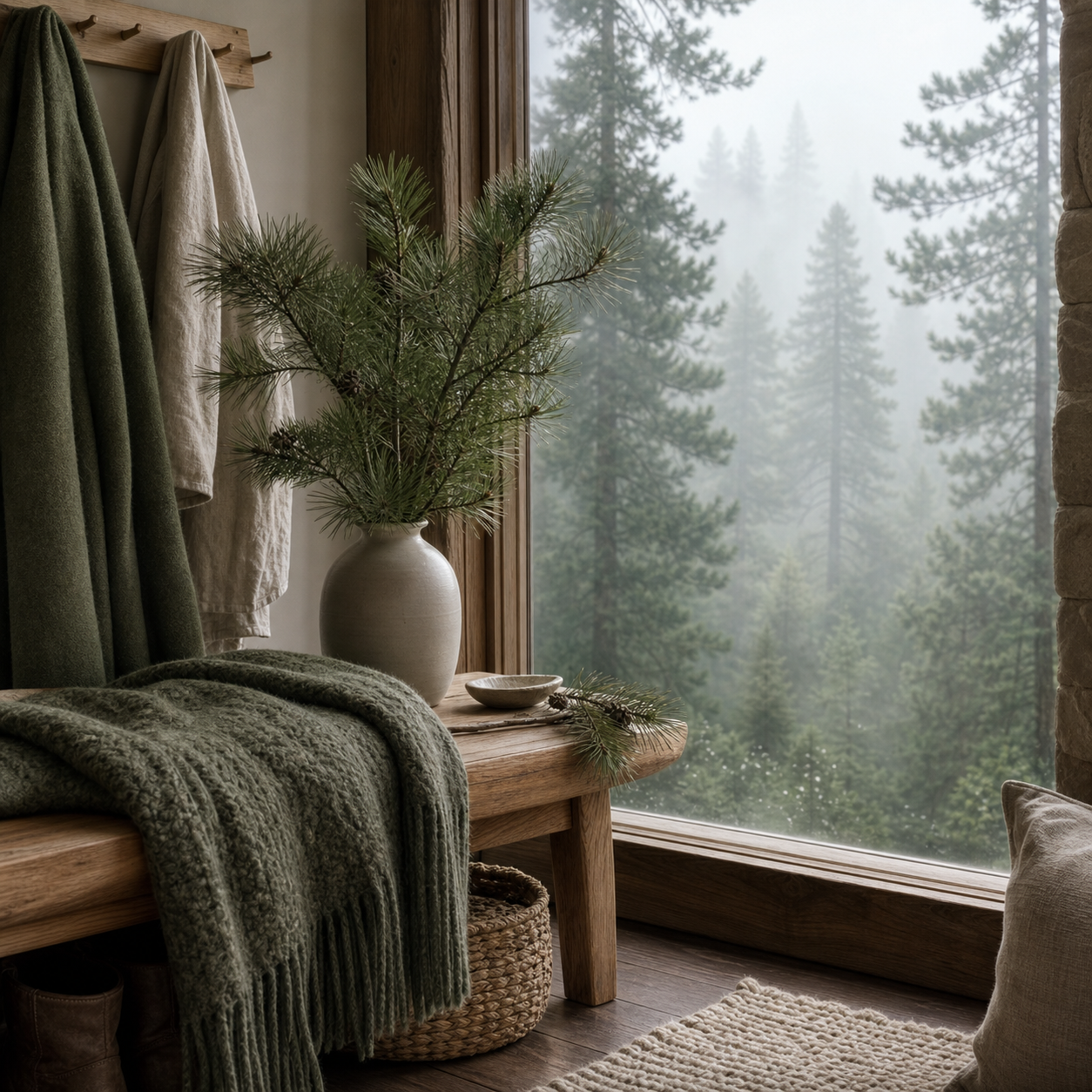 Forest freshness mood room inspiration