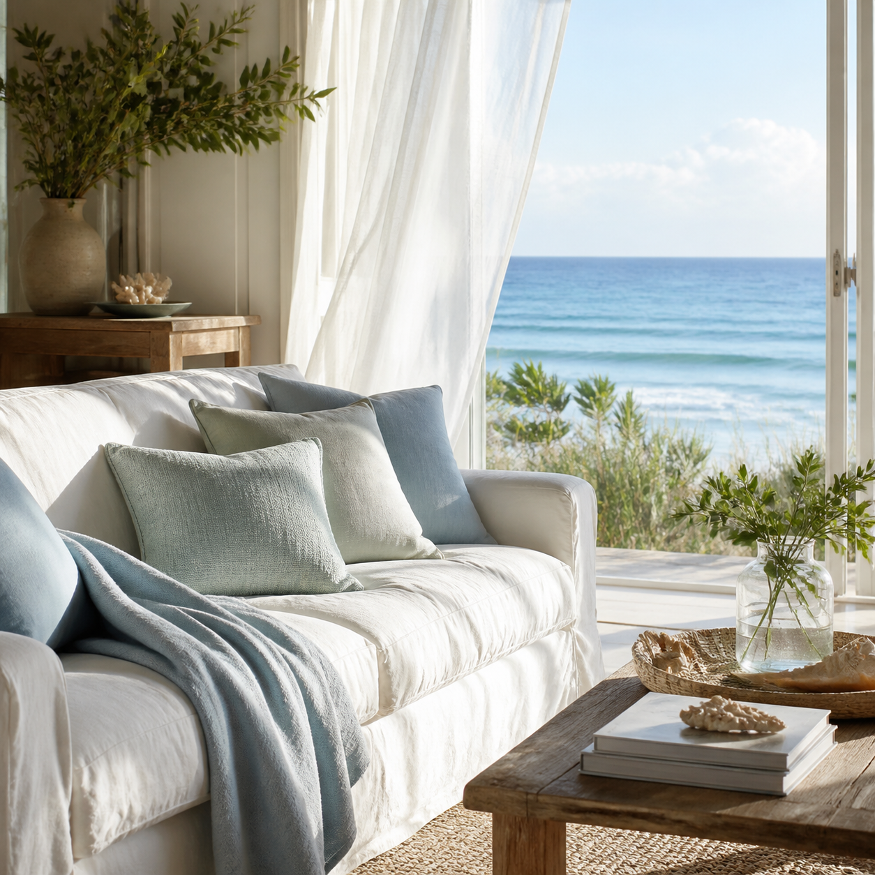 Ocean freshness mood room inspiration